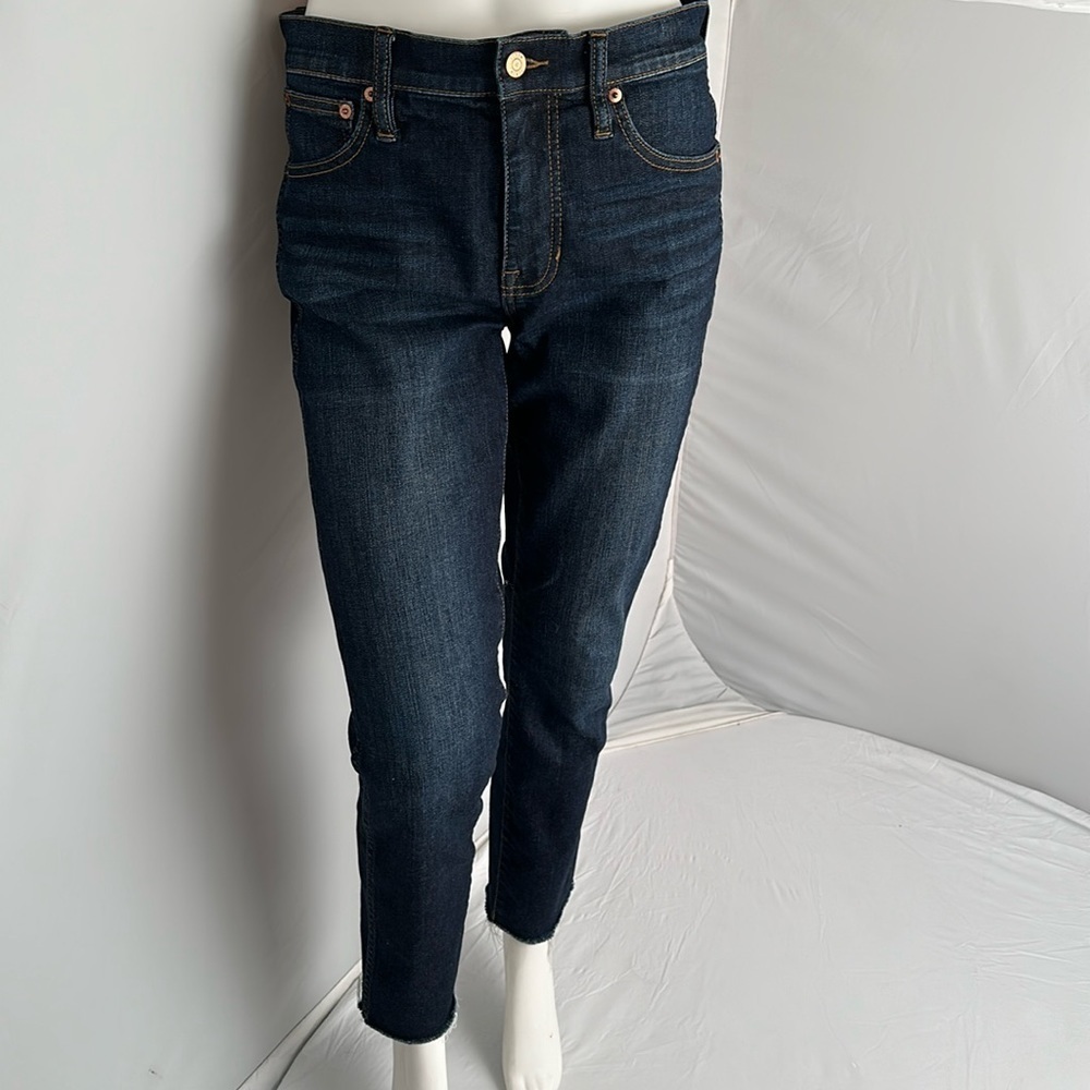 J Crew Vintage Slim Straight dark rinse blue denim jeans